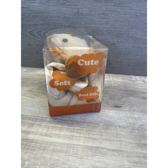 A Pro Goleem Lion Plush Lovey Baby Toddler Security Blanket Soft Satin Trim New - Picture 5 of 6